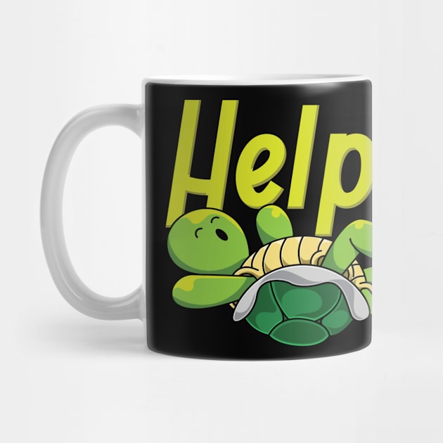 Turtle Help I Have Fallen Motive by Shirtjaeger